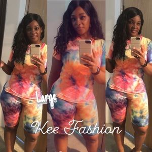 Tie Dye Short Set